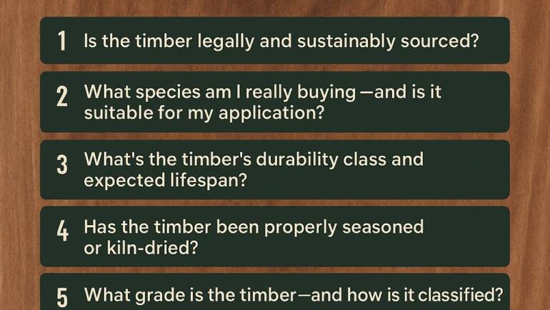 10 Critical Questions Every Buyer Should Ask Before Purchasing Tropical Timber