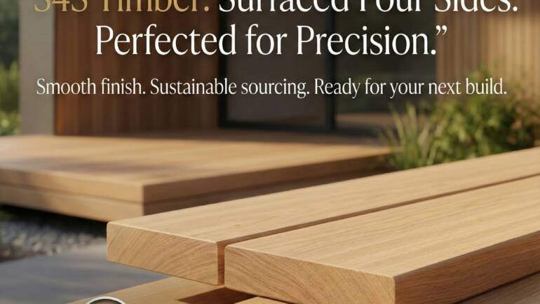 Precision meets natural beauty. S4S timber